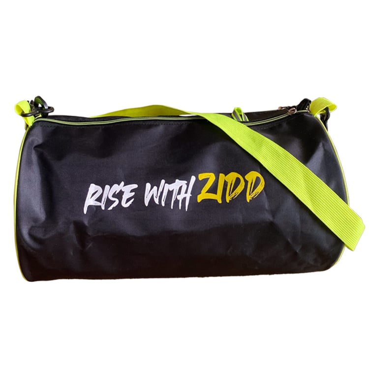 MuscleBlaze Gym Bag (Rise with Zidd),  Black 