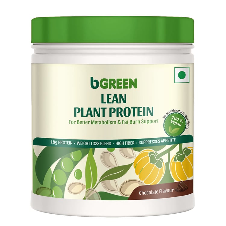 1 - bGREEN Lean Plant Protein by MuscleBlaze,  1.1 lb  Chocolate 