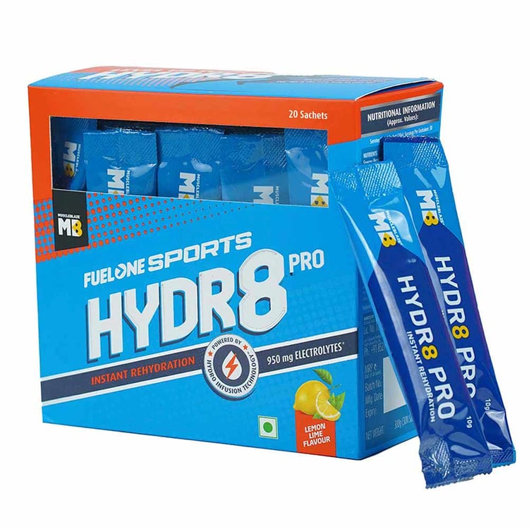 2 - MB Fuel One Sports Hydr8 PRO,  20 sachets/pack  Lemon Lime 