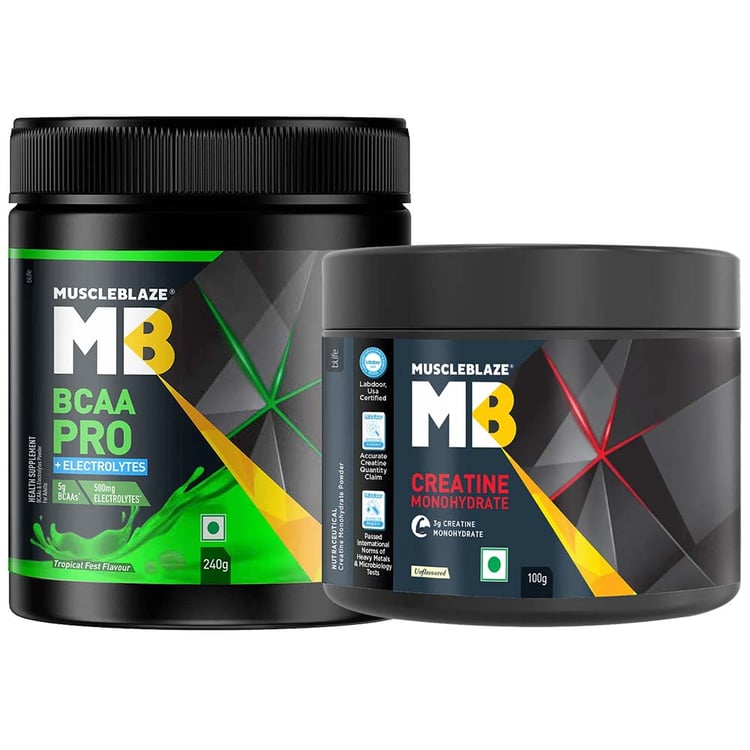 MuscleBlaze BCAA Pro 0.53 lb & Creatine Monohydrate 0.22 lb Combo