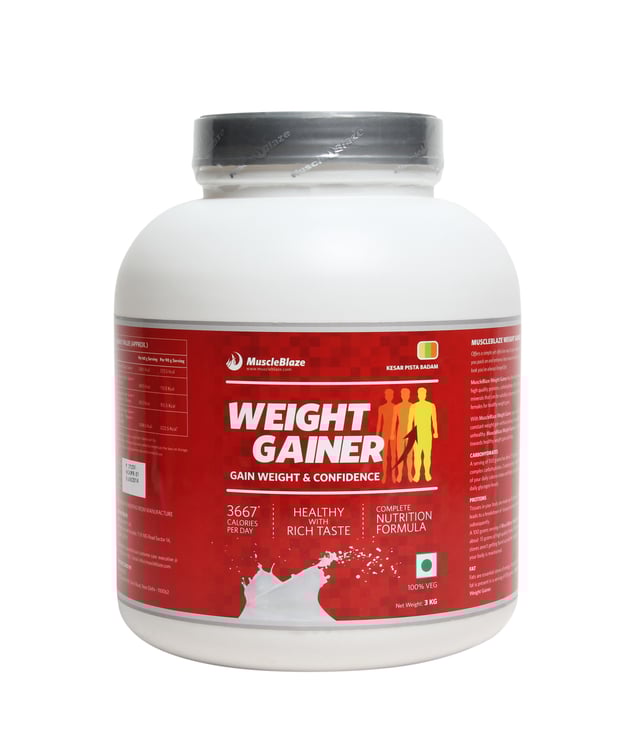 MuscleBlaze Weight Gainer,  6.6 lb  Kesar Pista Badam 