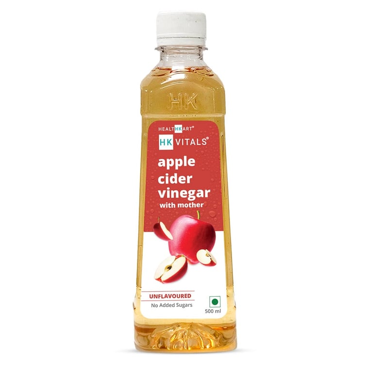 1 - HK Vitals Apple Cider Vinegar with Mother by Healthkart,  0.5 L  Unflavoured 