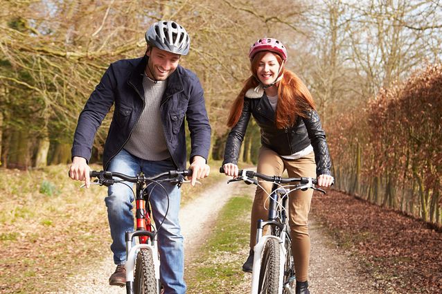 Image result for cycling couple'